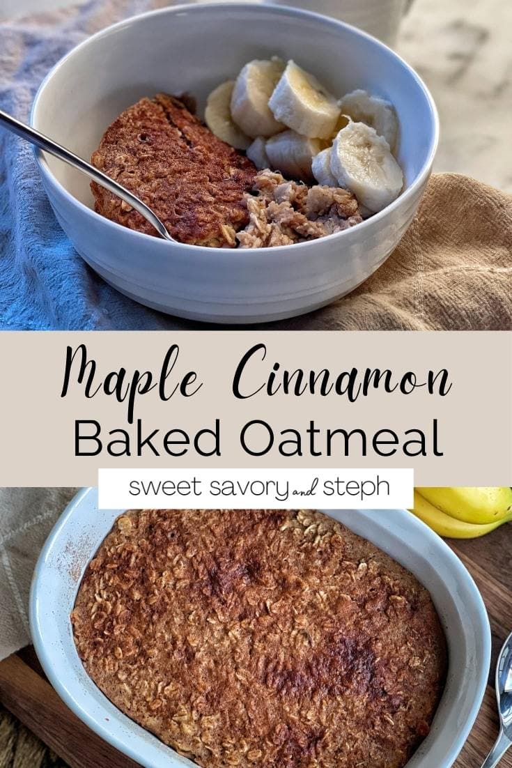 Maple-Cinnamon Baked Oatmeal with Walnuts