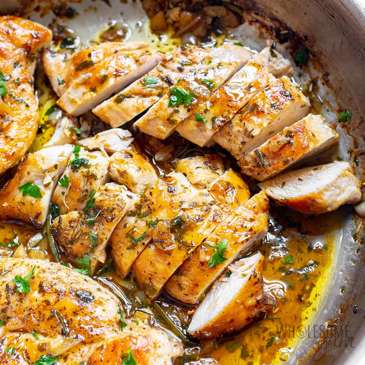 Pan-Seared Chicken with Fresh Dill and Garlic