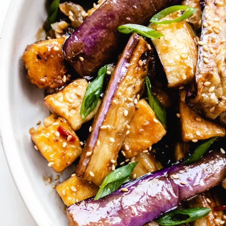 Miso-Marinated Eggplant with Tofu