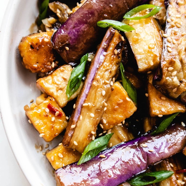 Miso-Marinated Eggplant with Tofu
