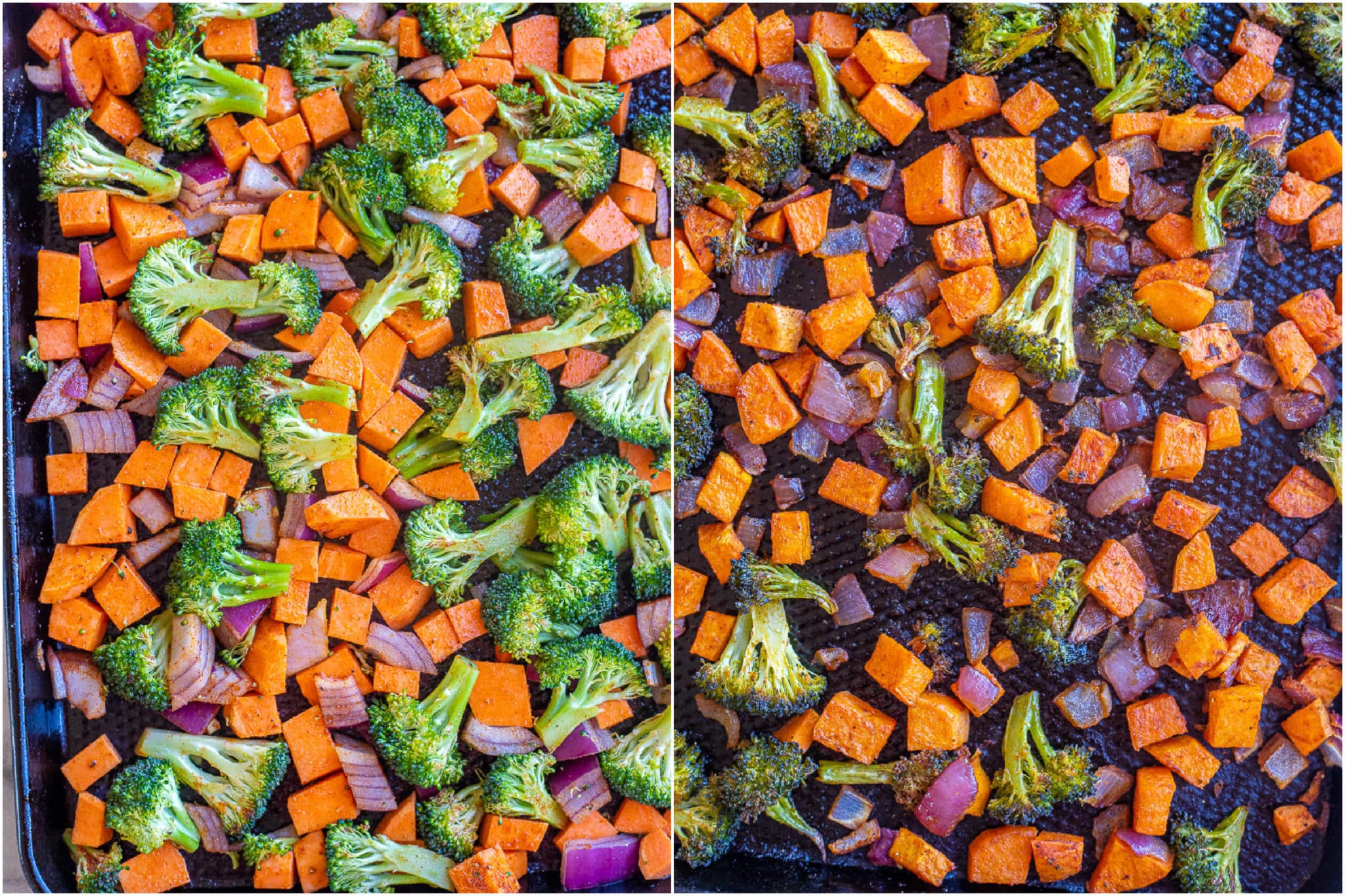 Rosemary-Roasted Sweet Potato and Broccoli