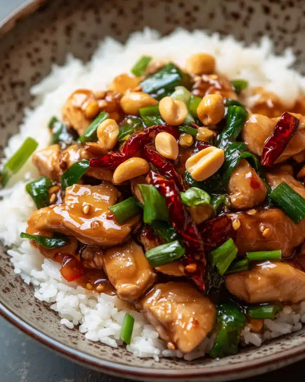 Stir-Fried Chicken with Peanuts and Sichuan Chili
