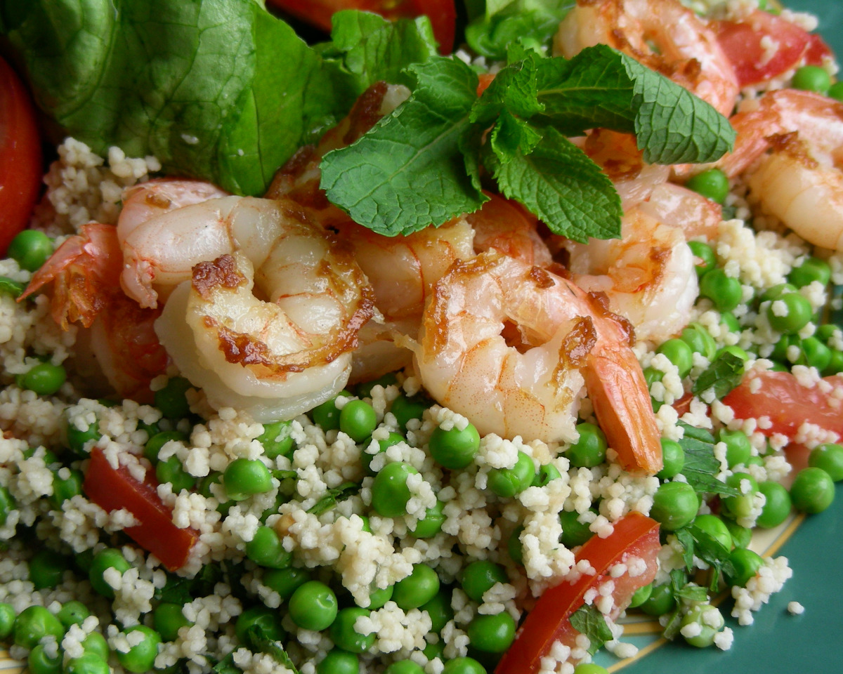 Lemon-Dill Shrimp with Herb Couscous