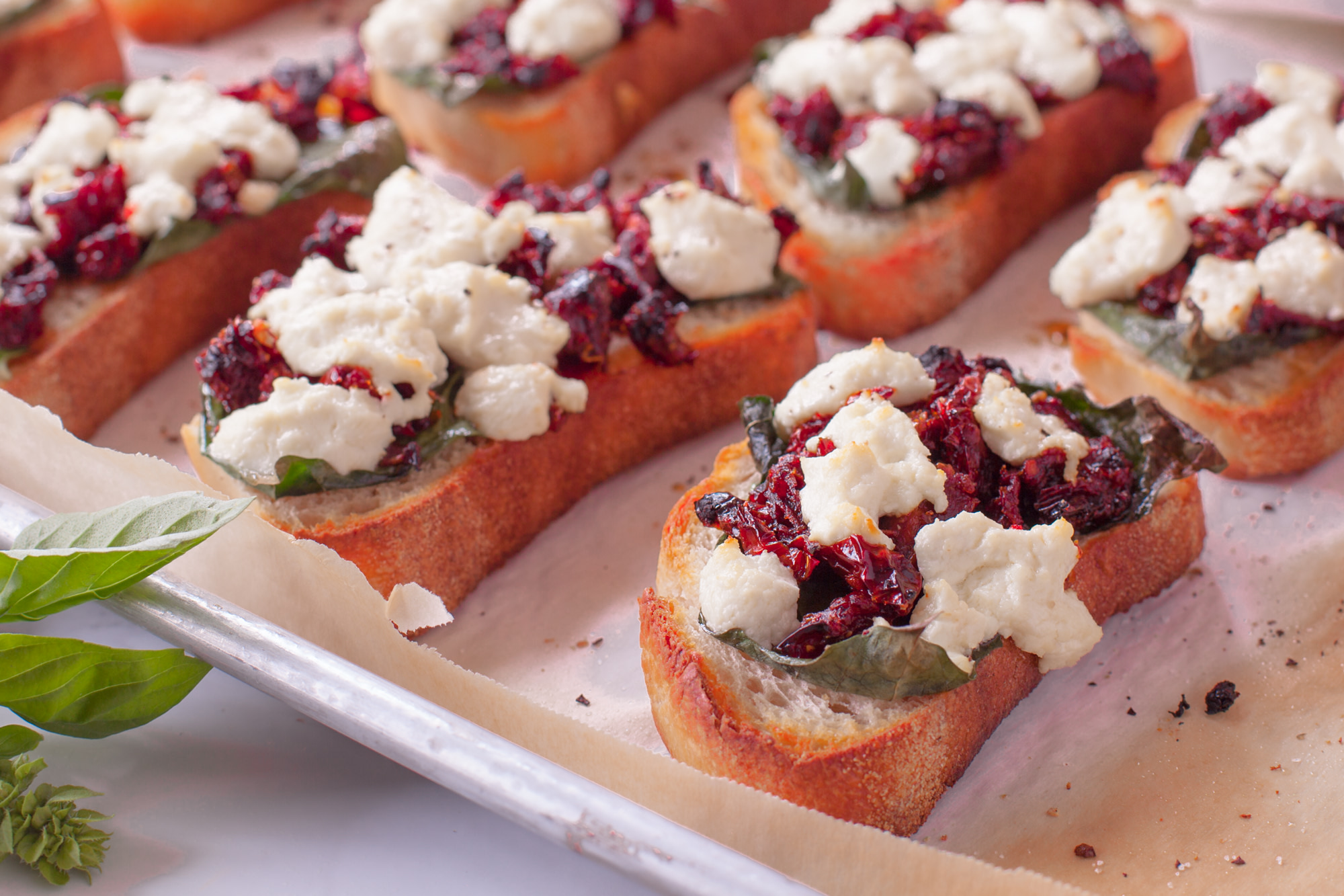 Sun-Ripened Tomato and Herb Bruschetta