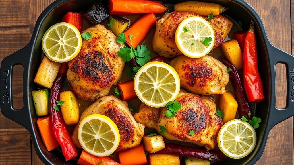 One-Pan Lemon Herb Chicken with Veggies