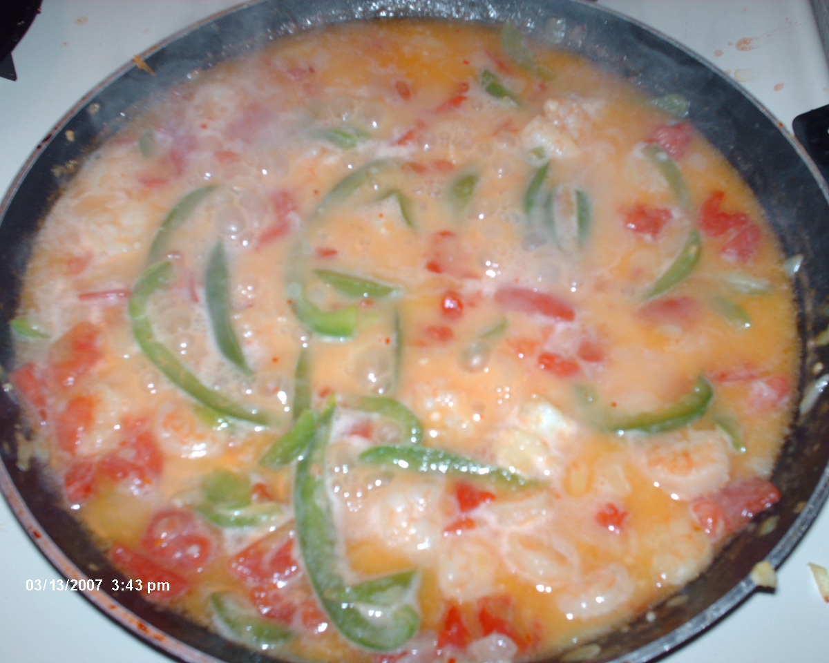 Shrimp in Achiote-Infused Coconut Milk Stew