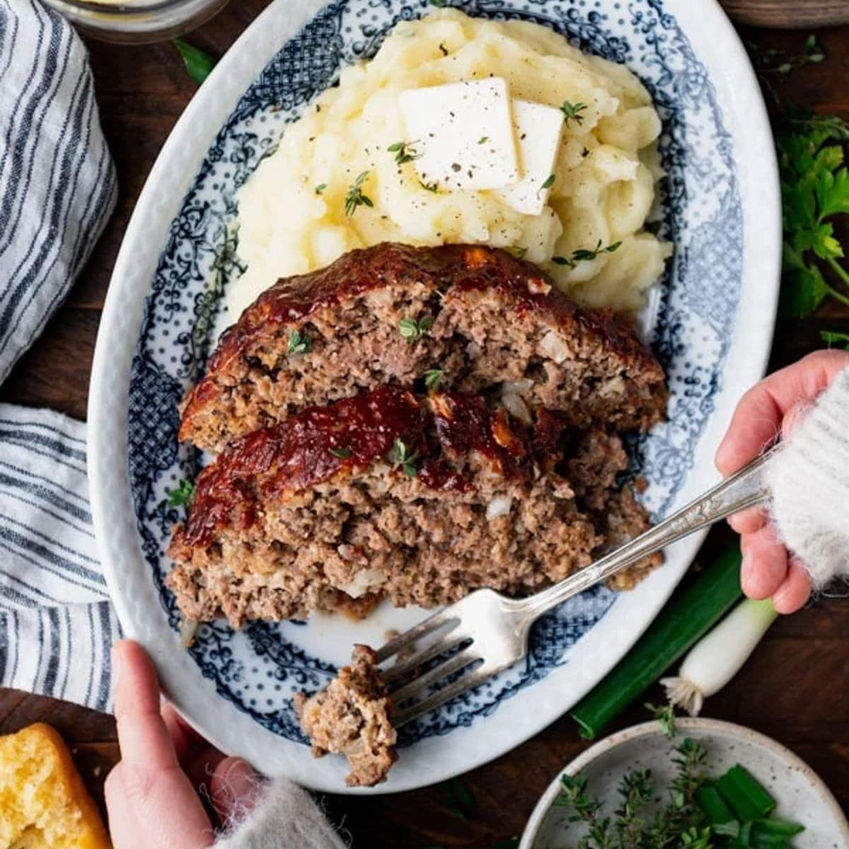 Herb-Seasoned Beef Meatloaf