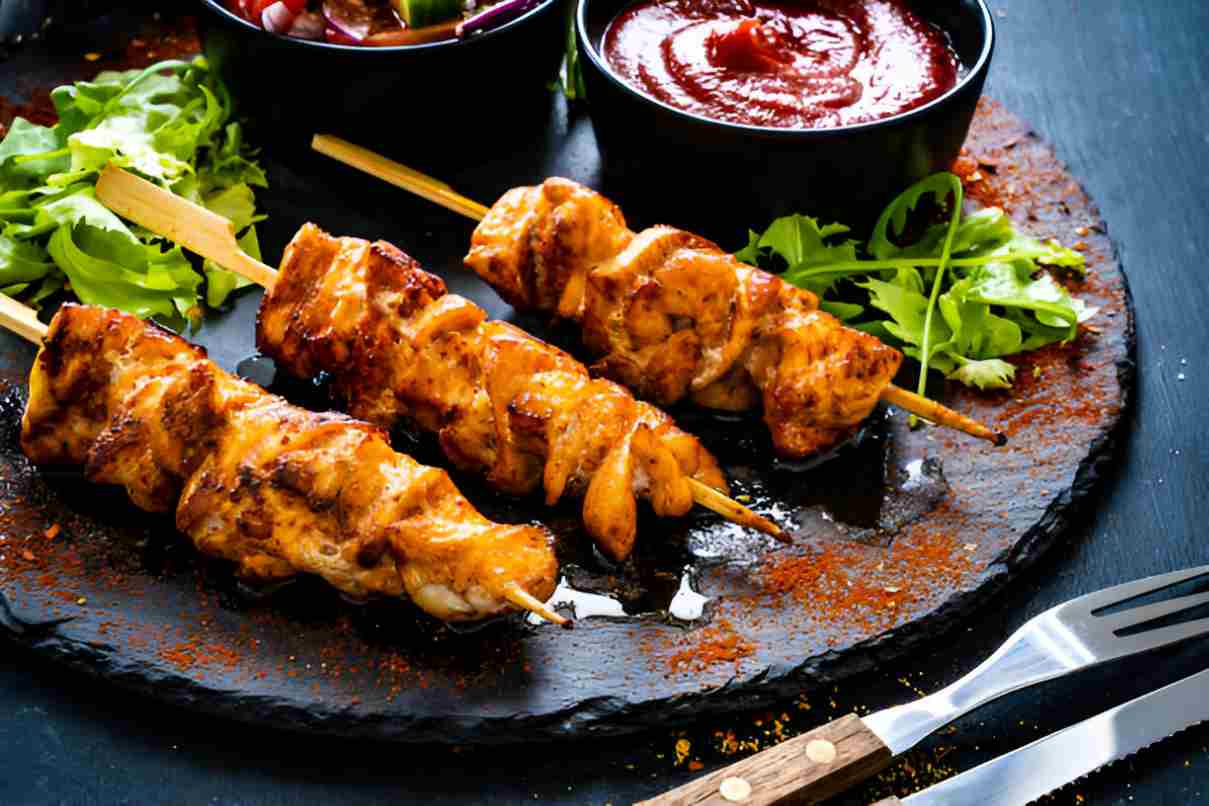 Texas-Style BBQ Chicken Skewers