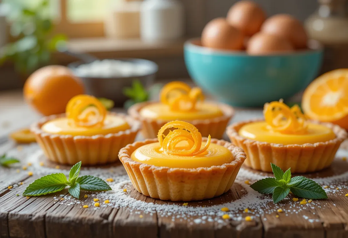 Custard Tarts with Hidden Citrus Zest