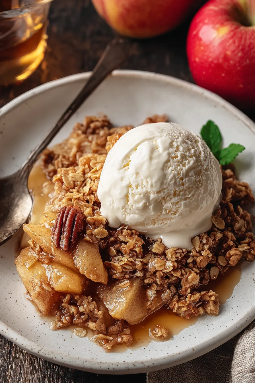 Cinnamon-Baked Apple Crisp with Oat Topping