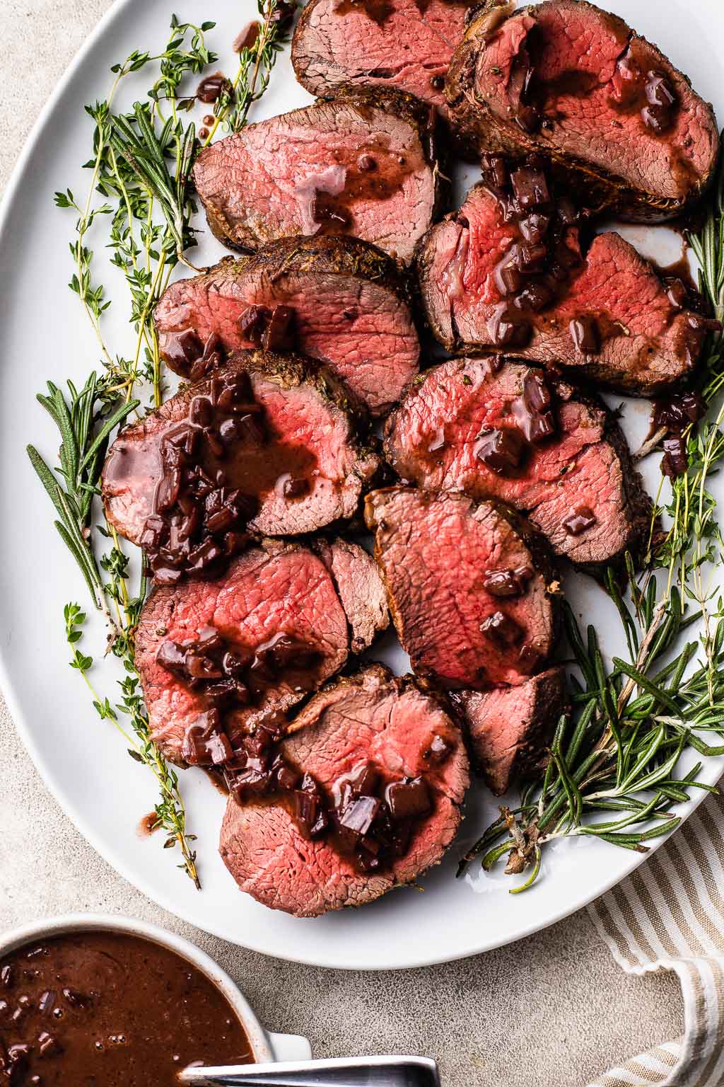 Sage-Infused Beef Tenderloin with Herb-Roasted Vegetables
