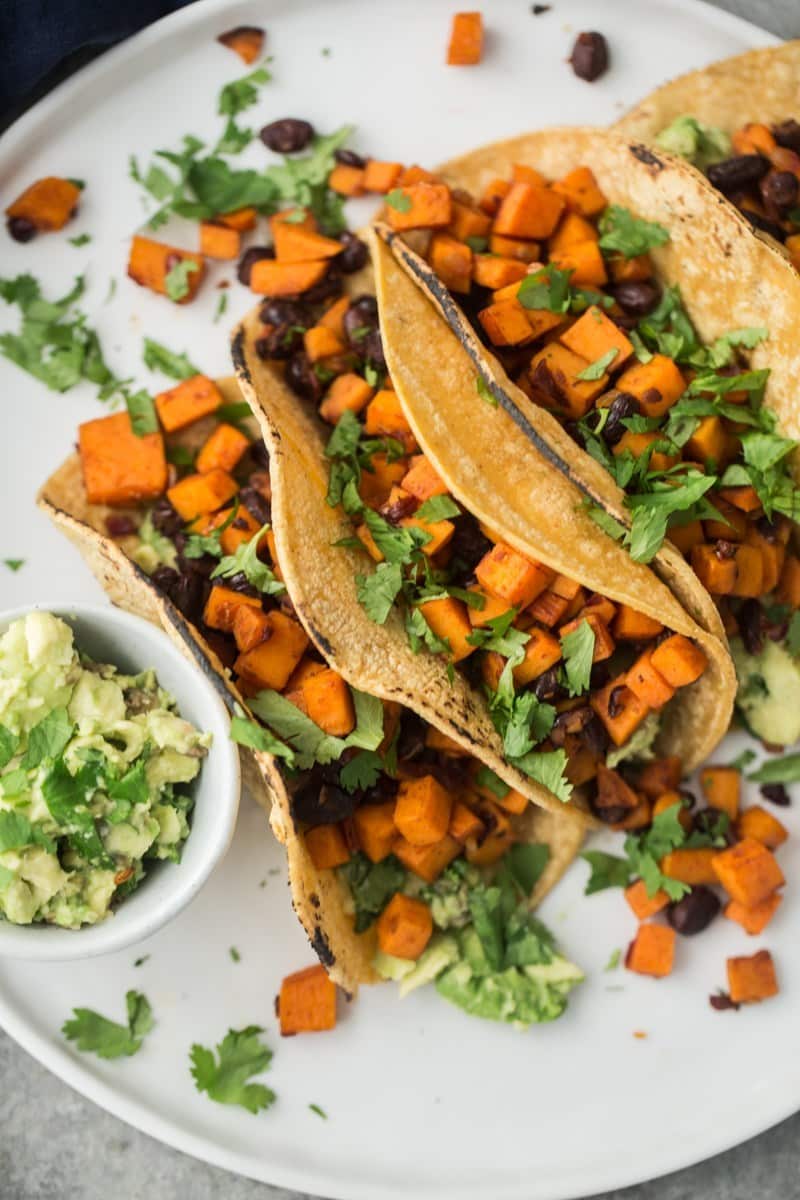 Chipotle-Sweet Potato and Black Bean Tacos