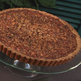 Pecan Praline Tart with Maple Syrup Drizzle