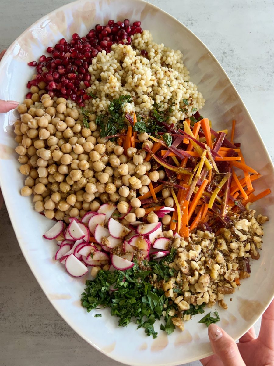 Cumin-Spiced Chickpea Salad with Pomegranate Arils