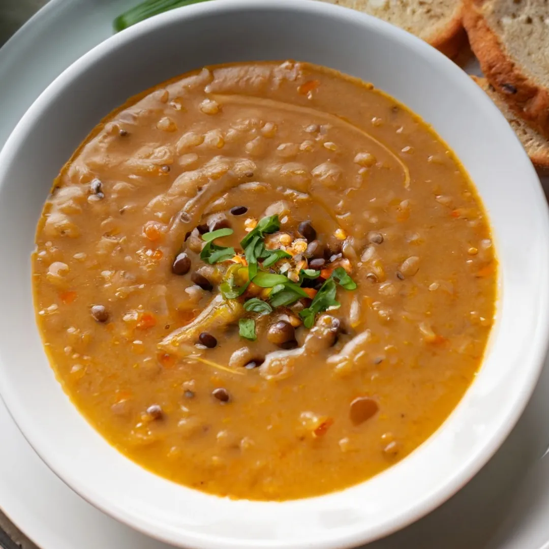 Coconut-Lentil Soup with Cilantro