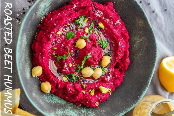 Roasted Beetroot and Cumin Hummus
