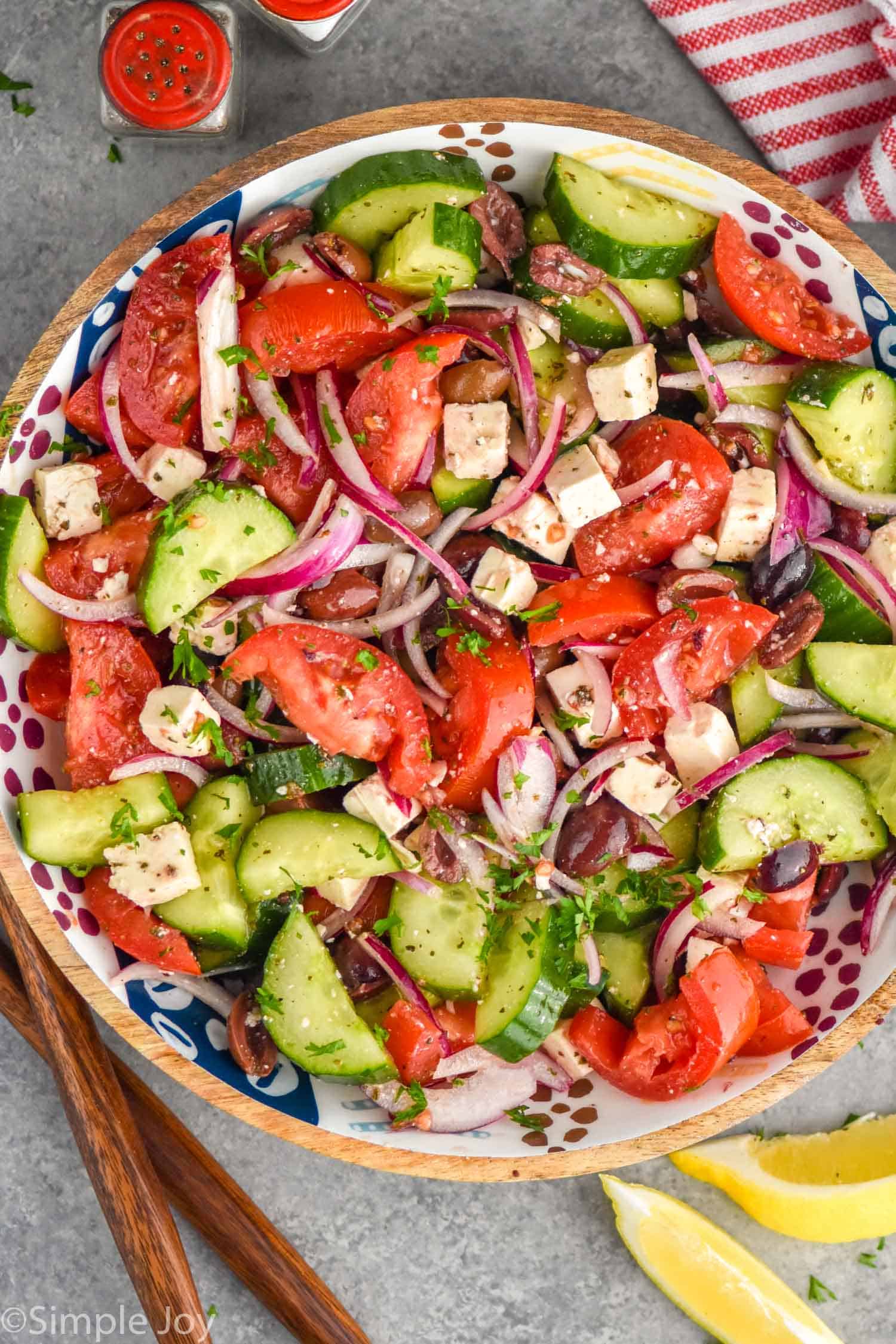 Mediterranean Layered Vegetable Salad