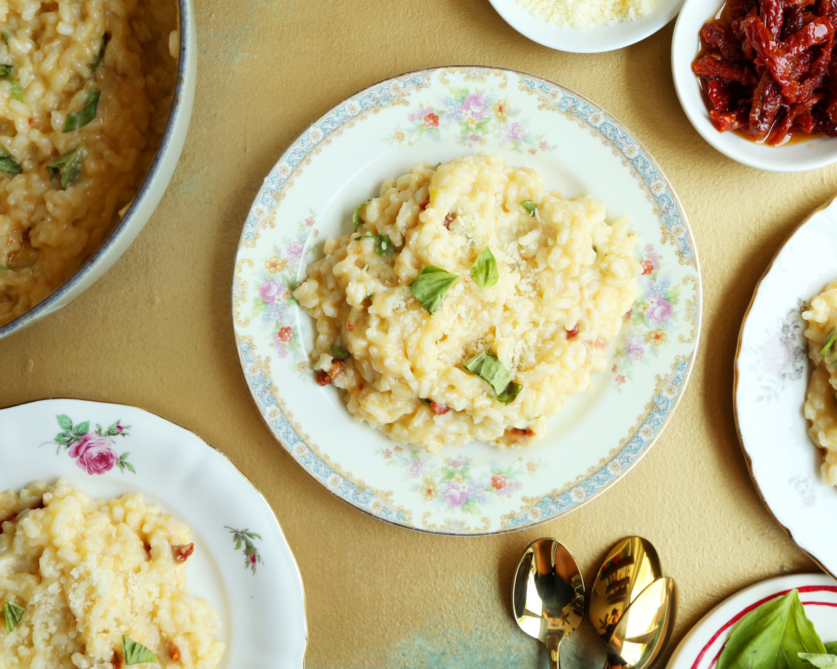 Golden Sun-Dried Tomato Risotto
