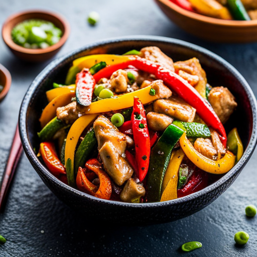 Chicken and Vegetable Stir-Fry with Ginger and Garlic