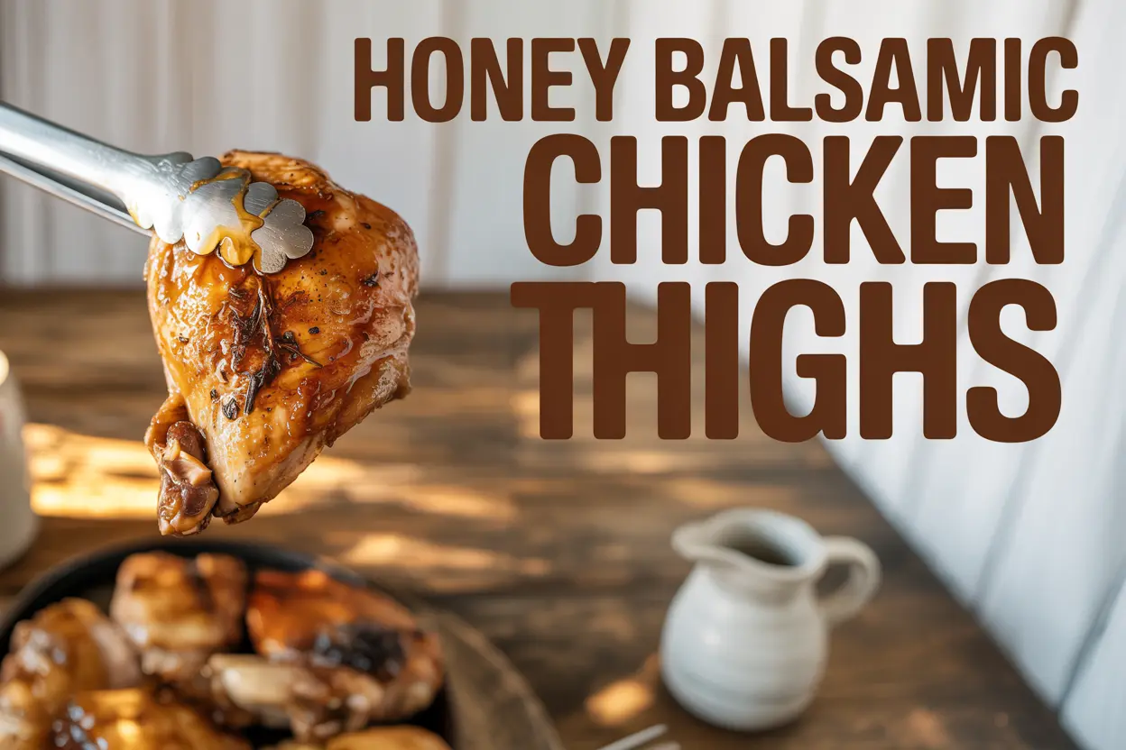 Honey-Balsamic Glazed Chicken Thighs