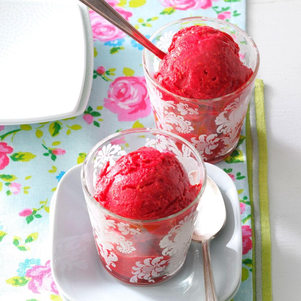Churned Blue Raspberry Sorbet