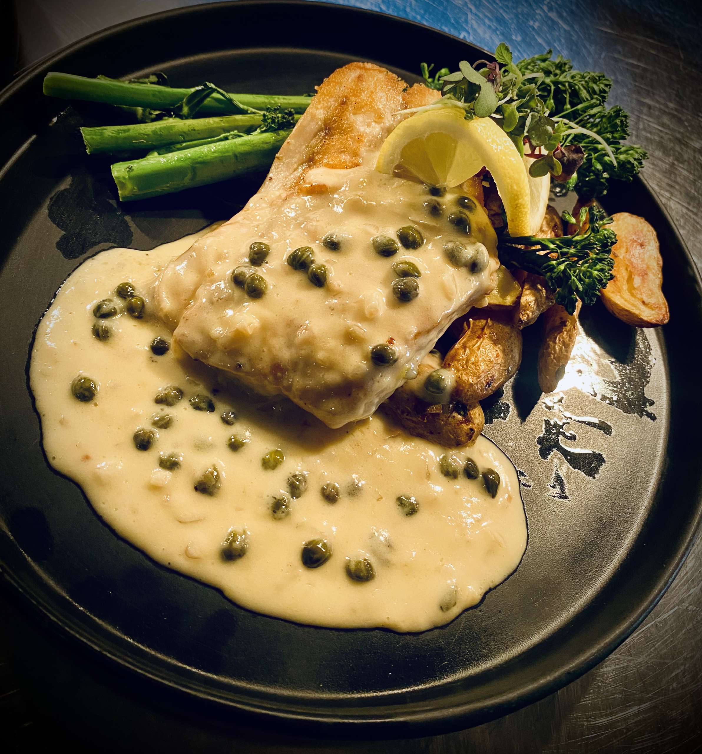 Pan-Seared Cod with Caper Butter