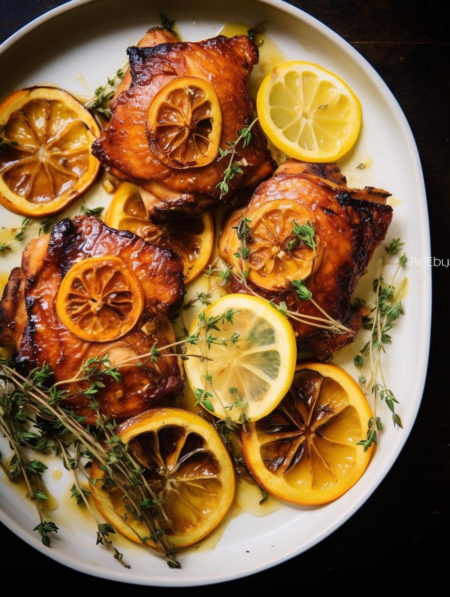 Sautéed Chicken Thighs with Lemon Zest and Fresh Thyme