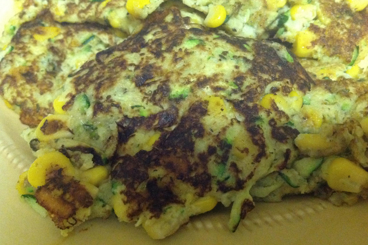 Herb-Infused Zucchini and Corn Fritters