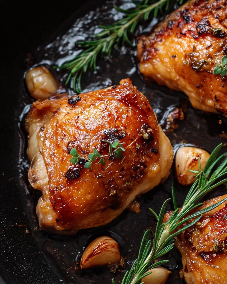 Herb-Roasted Chicken Thighs with Garlic-Herb Crust