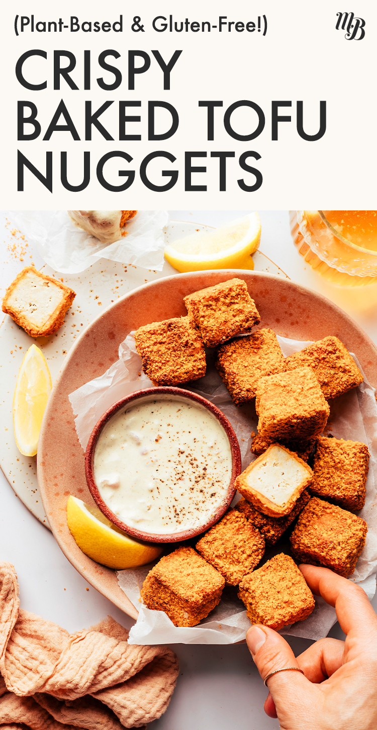 Baked Tofu Nuggets with Tangy Dip