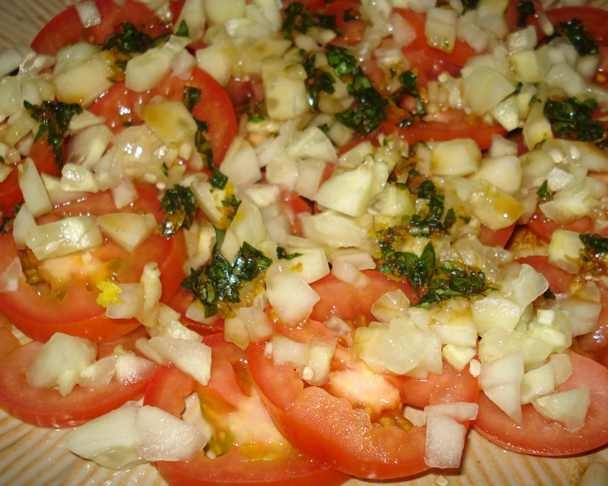 Tomato, Cucumber, and Fresh Basil Salad