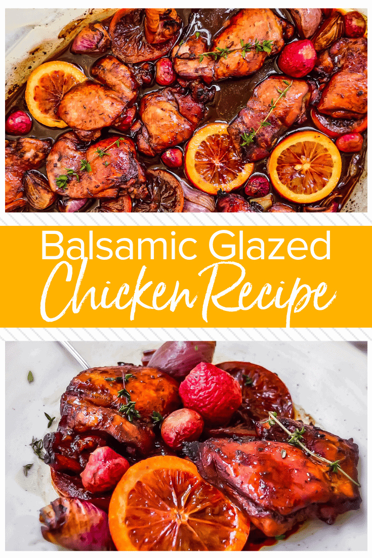 Balsamic-Glazed Chicken Thighs with Roasted Garlic and Asparagus