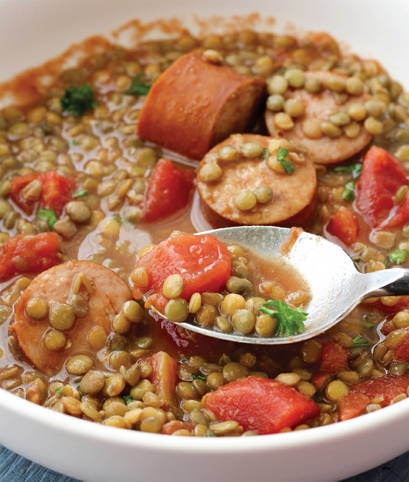 One-Pot Sausage and Lentil Stew