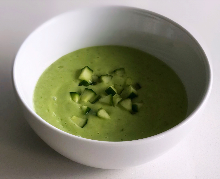 Blended Avocado Cucumber Soup