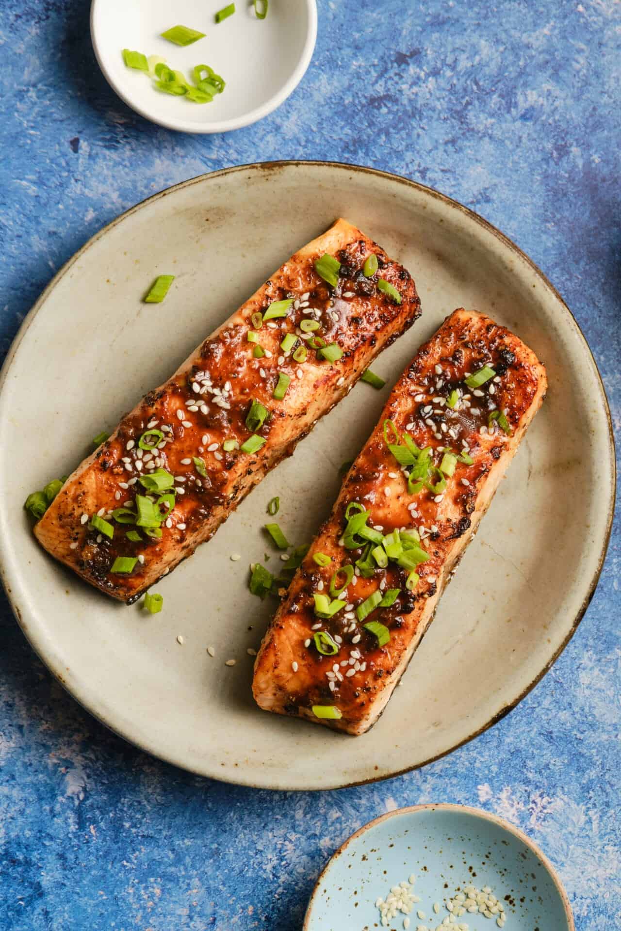 Miso-Glazed Baked Salmon with Sesame