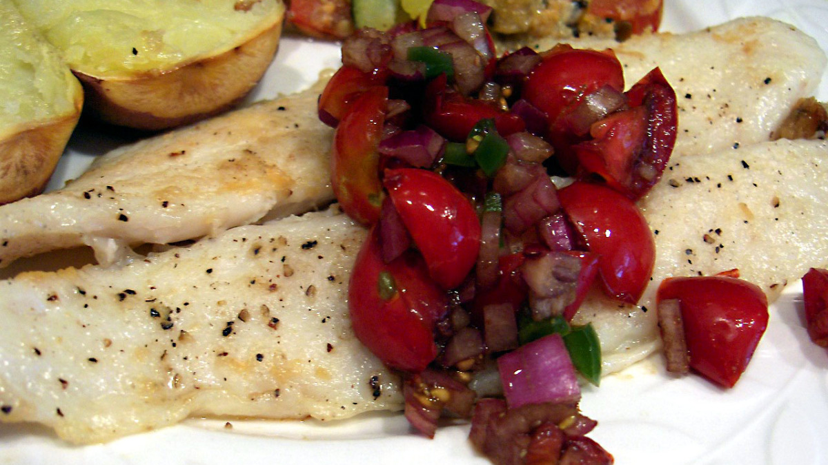 Baked Catfish with Smoked Paprika Corn Salsa