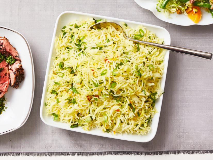 Saffron-Infused Rice with Roasted Asparagus