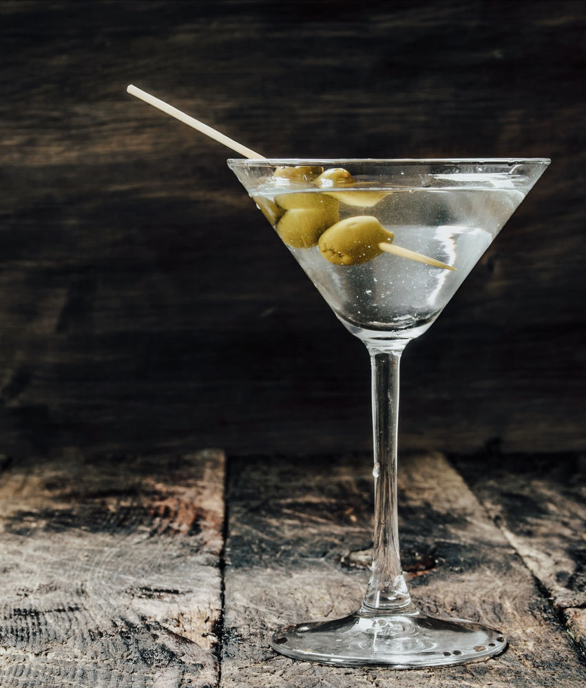 Dirty Olive Martini