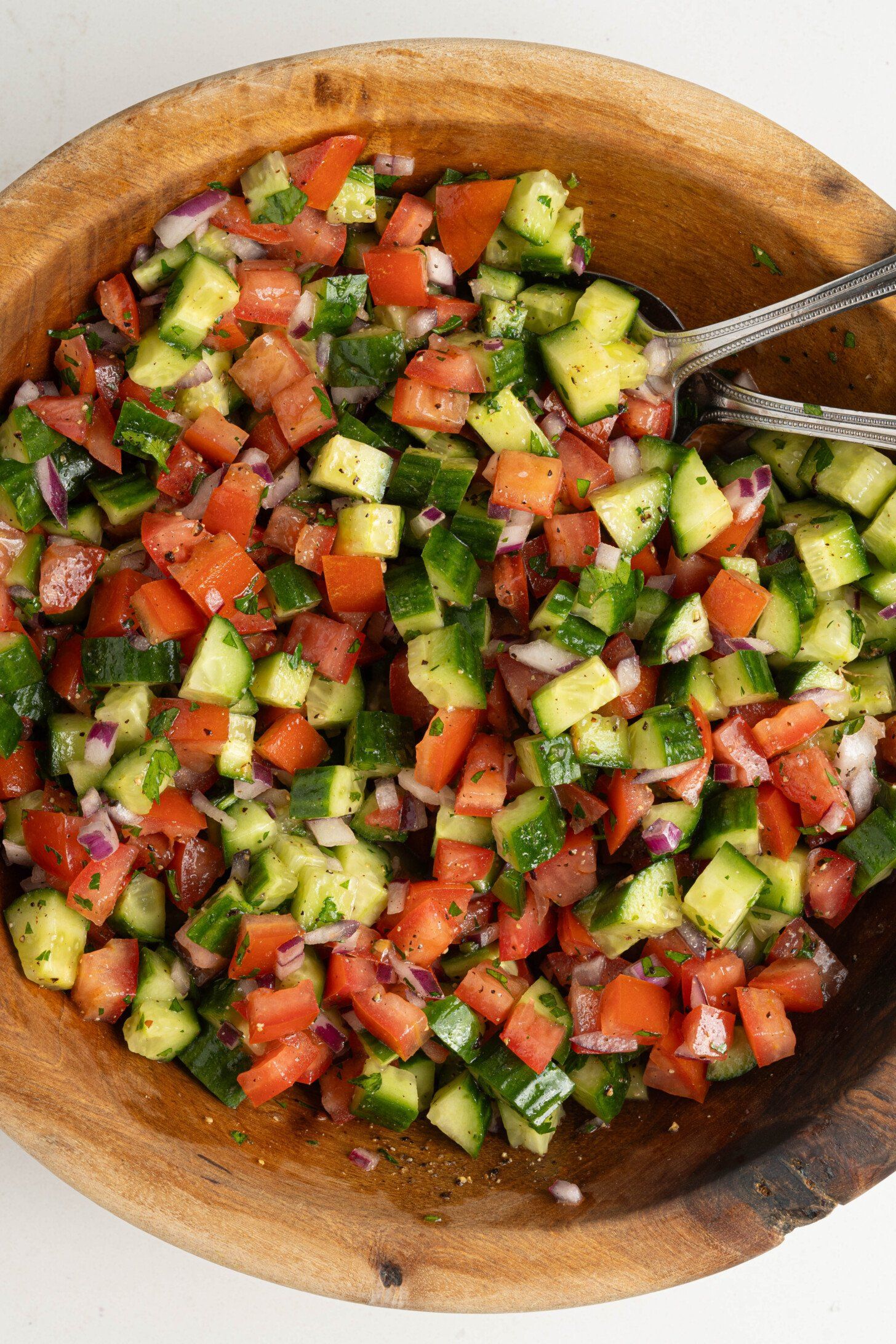 Cucumber-Tomato Salad with Sumac Dressing