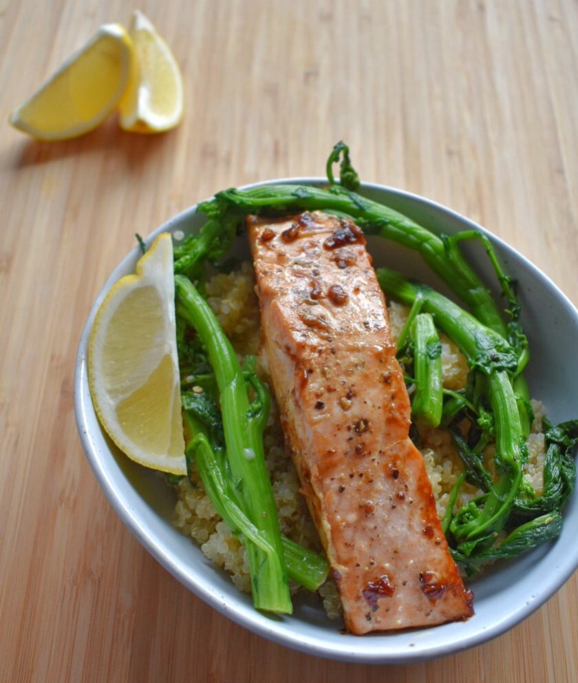 Pan-Seared Salmon with Soy-Ginger Glaze