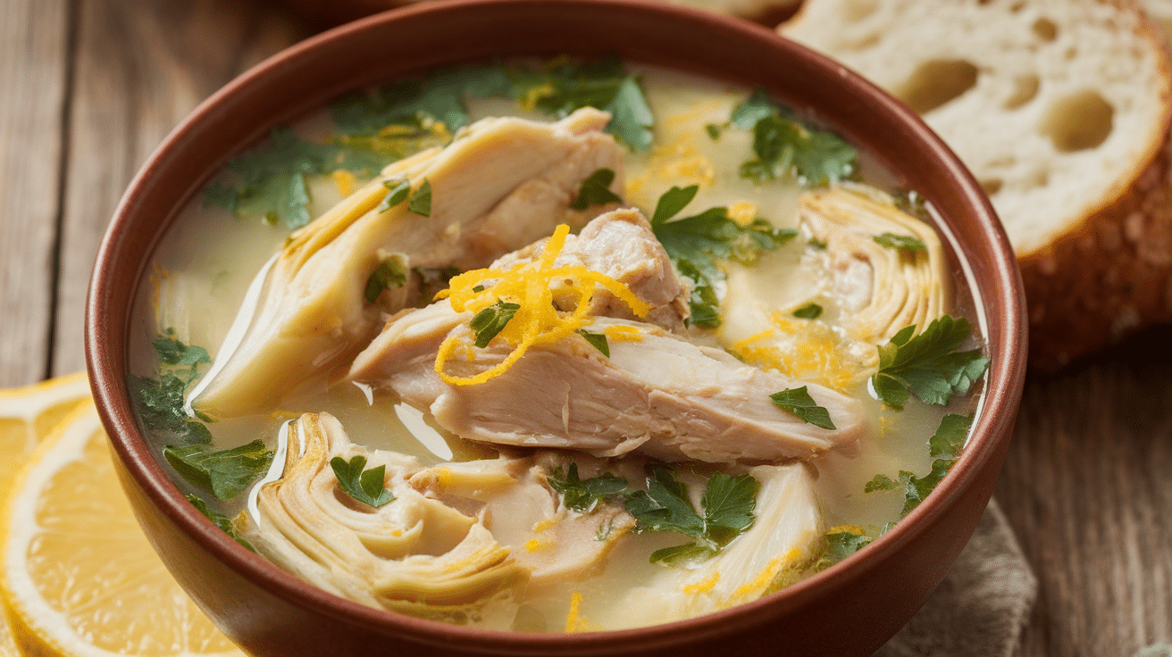 Roasted Artichoke and Lemon Soup