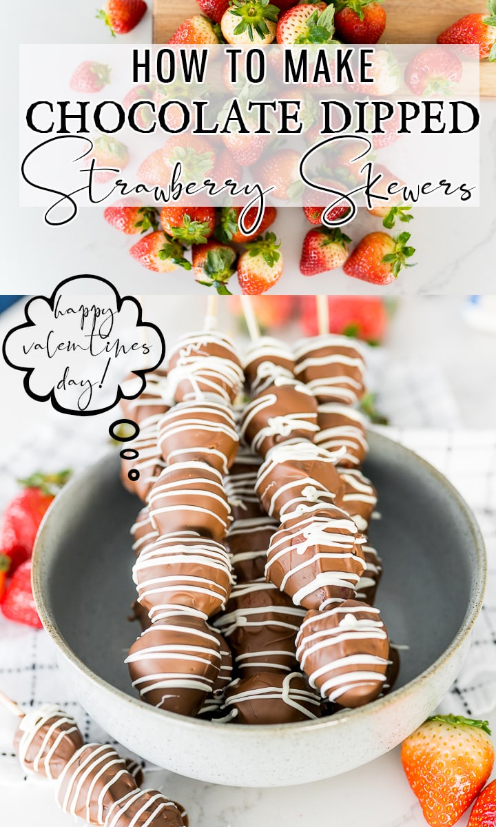 Chocolate-Dipped Strawberry Skewers
