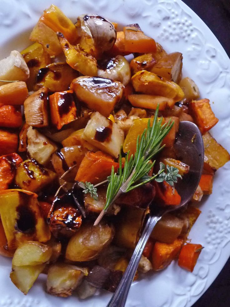 Balsamic-Glazed Roasted Root Vegetables