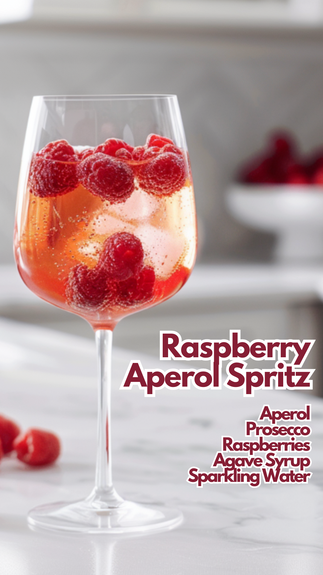 Raspberry Aperol Fizz
