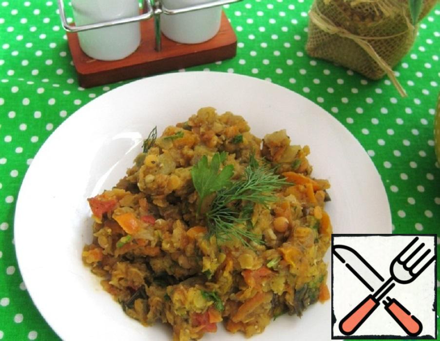 Slow-Simmered Mixed Vegetable Stew with Lentils