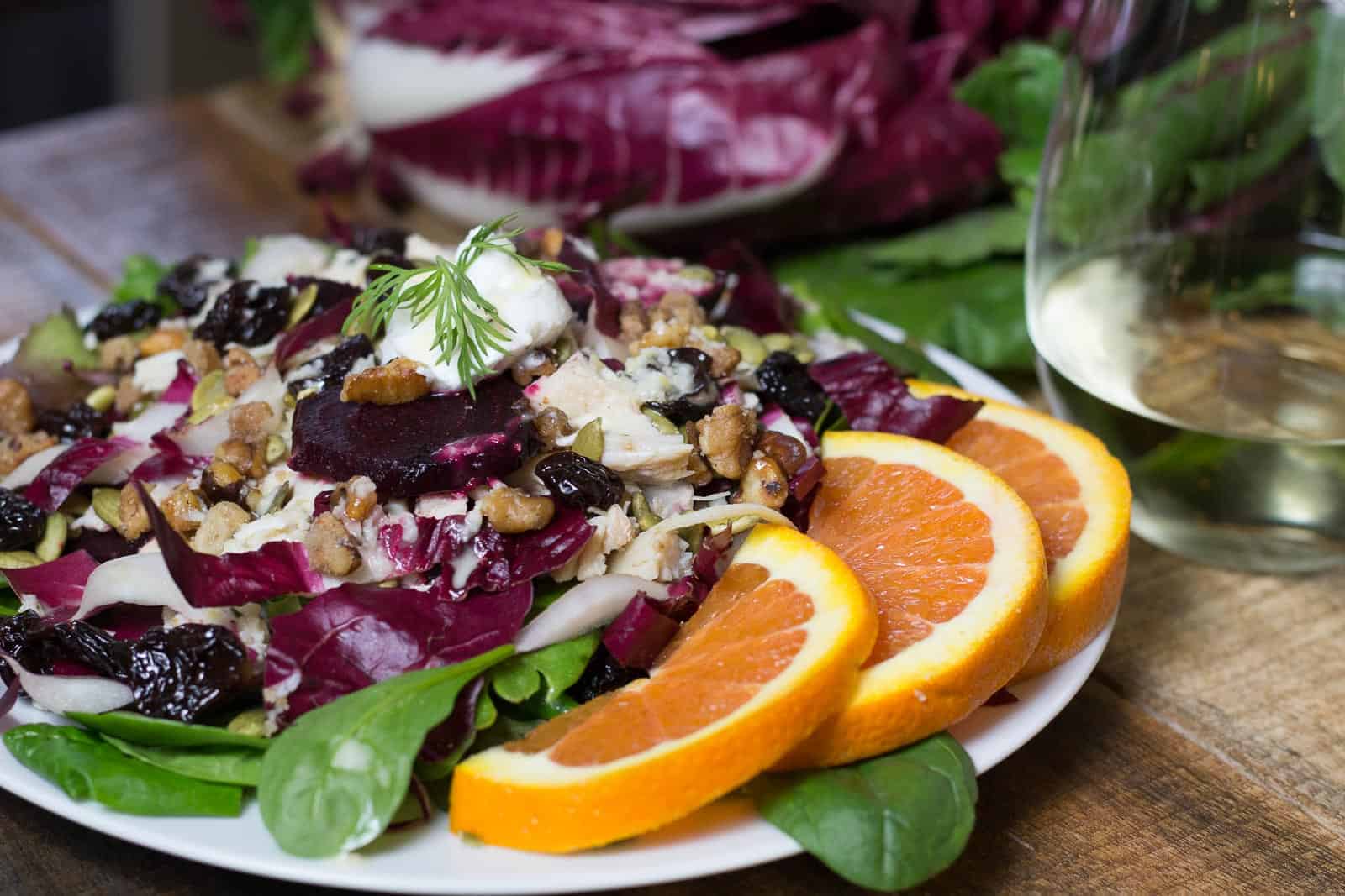 Roasted Beet and Endive Salad with Citrus Vinaigrette