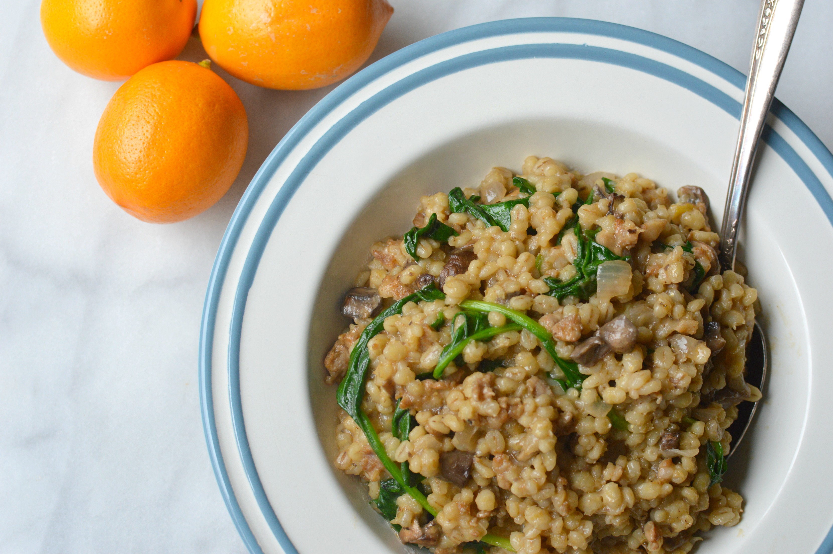 One-Pan Sausage and Mushroom Risotto