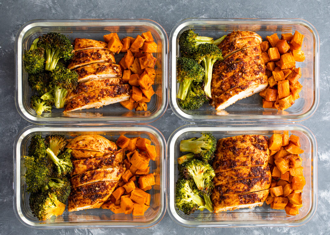 Sheet Pan Mustard-Roasted Chicken with Sweet Potatoes and Broccoli