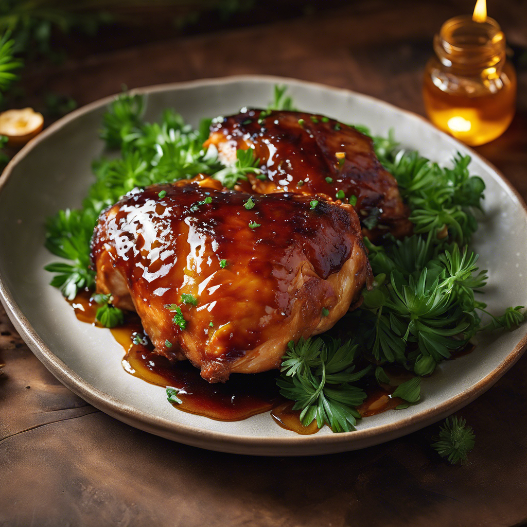 Honey-Glazed Chicken Thighs with Garlic and Thyme