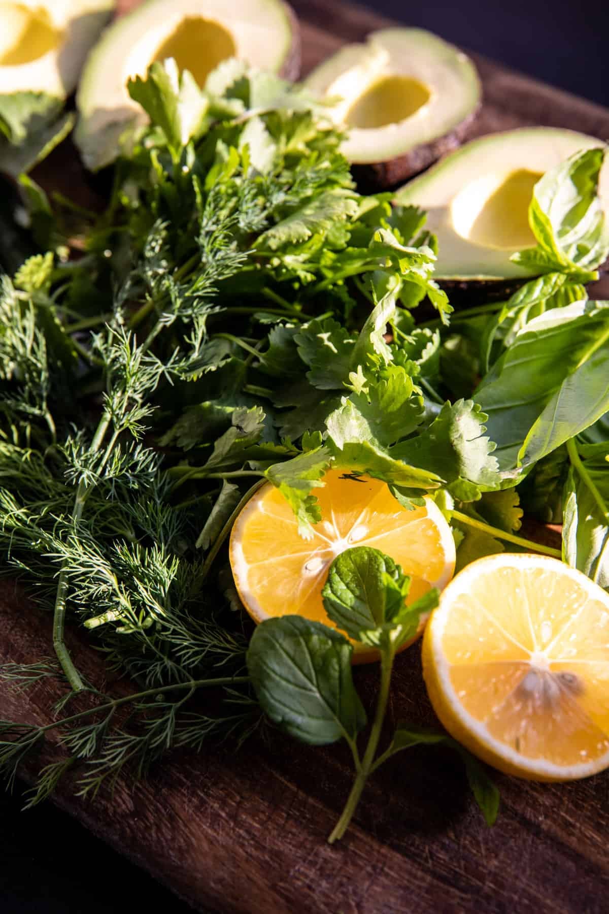 Sheet Pan Lemon-Zested Spinach and Avocado with Feta
